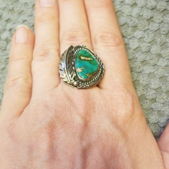 Vintage Ed Shirley Silver and Turquoise Set - Picture 2 of 6